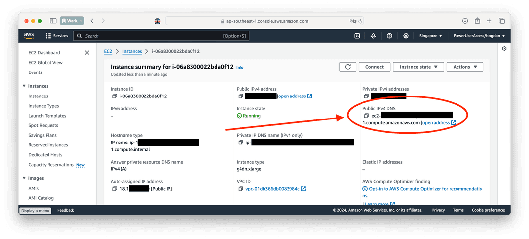 EC2 Console